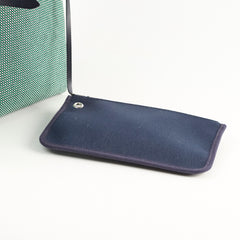 Hermes Herbag Zip 31 Criss Viking Quadrille Dark Green, Navy