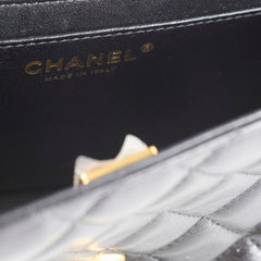 Chanel Seasonal Classic Flap Top Handle Lambskin Black 2024