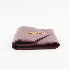 Saint Laurent Clutch Burgundy