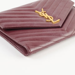 Saint Laurent Clutch Burgundy