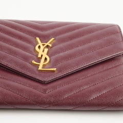 Saint Laurent Clutch Burgundy