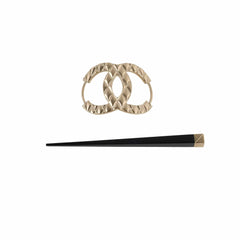 Chanel CC Hairpin Gold
