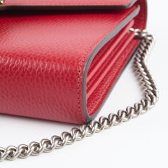 Gucci Dionysus Wallet On Chain Red