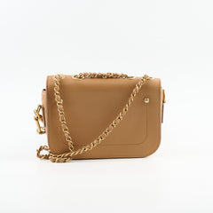 Chanel Seasonal Crossbody Bag with Pouch Tan