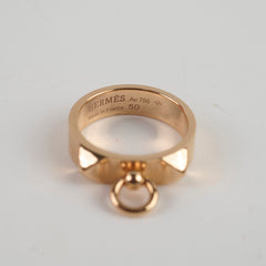 Hermes CDC Ring 18k Rose Gold Size 50