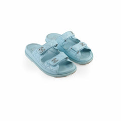 Chanel Blue Sandals Size 36