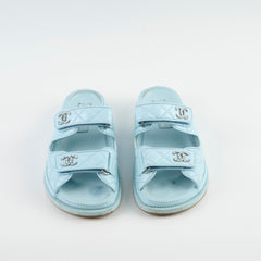 Chanel Blue Sandals Size 36