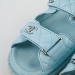 Chanel Blue Sandals Size 36