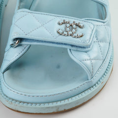 Chanel Blue Sandals Size 36