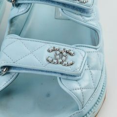 Chanel Blue Sandals Size 36