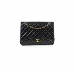 Chanel Single Flap Maxi Black Lambskin