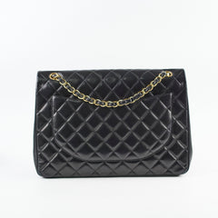Chanel Single Flap Maxi Black Lambskin