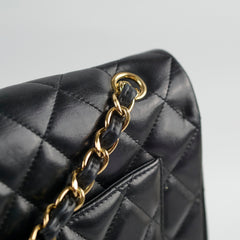 Chanel Single Flap Maxi Black Lambskin