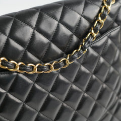 Chanel Single Flap Maxi Black Lambskin