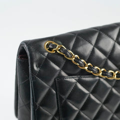 Chanel Single Flap Maxi Black Lambskin