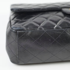 Chanel Single Flap Maxi Black Lambskin