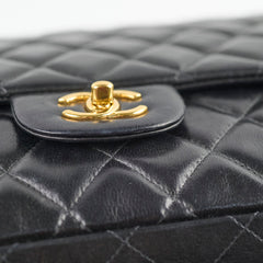 Chanel Single Flap Maxi Black Lambskin