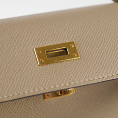 Hermes Kelly 25 Gris Asphalt Epsom C Stamp 2018