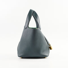 Hermes Picotin 18 Vert Cypres Clemence GHW