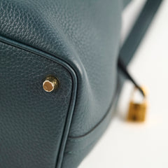 Hermes Picotin 18 Vert Cypres Clemence GHW