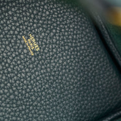 Hermes Picotin 18 Vert Cypres Clemence GHW
