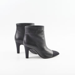 Chanel Women Boots Black 37.5C