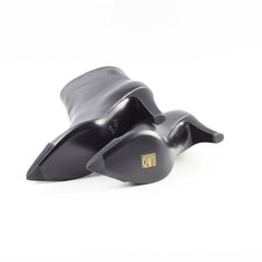 Chanel Women Boots Black 37.5C