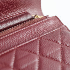 Chanel Wallet On Chain WOC Caviar Burgundy