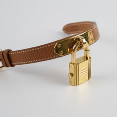 Hermes Kelly Bracelet Watch Gold GHW Z in circle size M