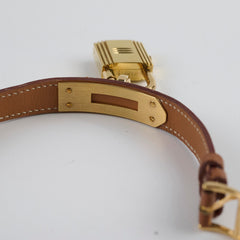 Hermes Kelly Bracelet Watch Gold GHW Z in circle size M