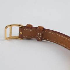 Hermes Kelly Bracelet Watch Gold GHW Z in circle size M