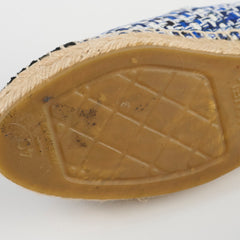 Chanel Espadrilles Tweed Blue Size 40