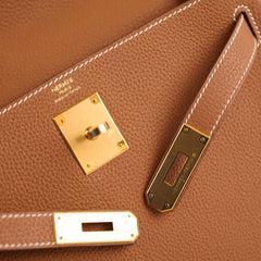 Hermès Kelly 28 Togo Gold GHW Z Stamp