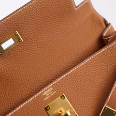 Hermès Kelly 28 Togo Gold GHW Z Stamp