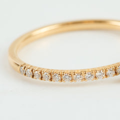 Cartier Etincelle De Crartier Emerald Cut Diamond Ring Pink Gold Size 53