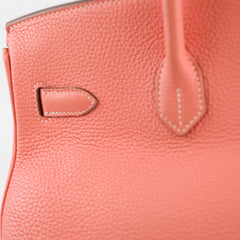 Hermès Birkin 35 Crevette Clemence Q Square Stamp
