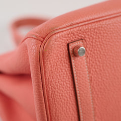 Hermès Birkin 35 Crevette Clemence Q Square Stamp