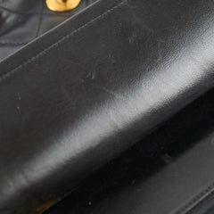 Chanel Small Classic Flap Black Lambskin - Vintage 24k Gold