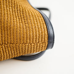 Gucci Ophidia Raffia Medium Tote Bag Brown/Navy