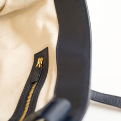 Gucci Ophidia Raffia Medium Tote Bag Brown/Navy