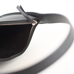 The Row Halfmoon Bag Black