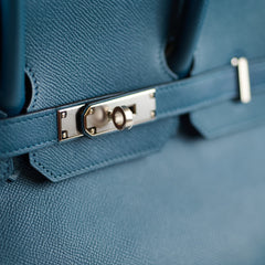 Hermès Hermes Birkin 35 Colvert PHW Q Square Stamp 2013