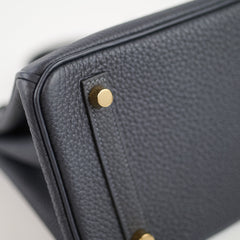 Hermès Hermes Birkin 25 Blue Marine GHW W Stamp 2024