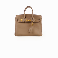Hermès Hermes Birkin 25 GHW Etoupe Y Stamp 2020