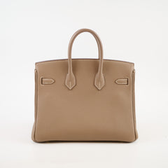 Hermès Hermes Birkin 25 GHW Etoupe Y Stamp 2020