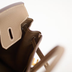 Hermès Hermes Birkin 25 GHW Etoupe Y Stamp 2020