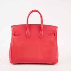 Hermès Hermes Birkin 25 Bougainvillea PHW N Square Stamp 2010