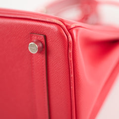 Hermès Hermes Birkin 25 Bougainvillea PHW N Square Stamp 2010