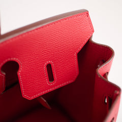 Hermès Hermes Birkin 25 Bougainvillea PHW N Square Stamp 2010