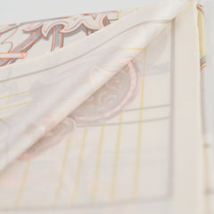 Hermès Tous en Selle 90 x 90 Silk Scarf Beige